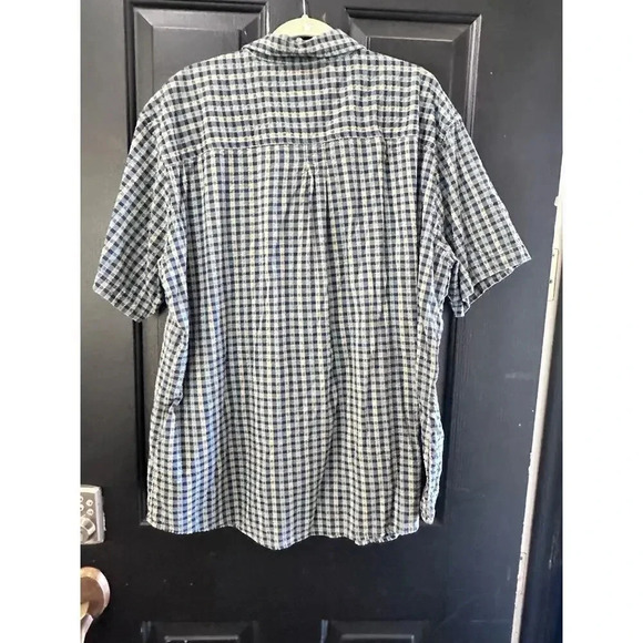 Woolrich Green Plaid Cotton Casual Shirt Size XXL - Picture 4 of 4